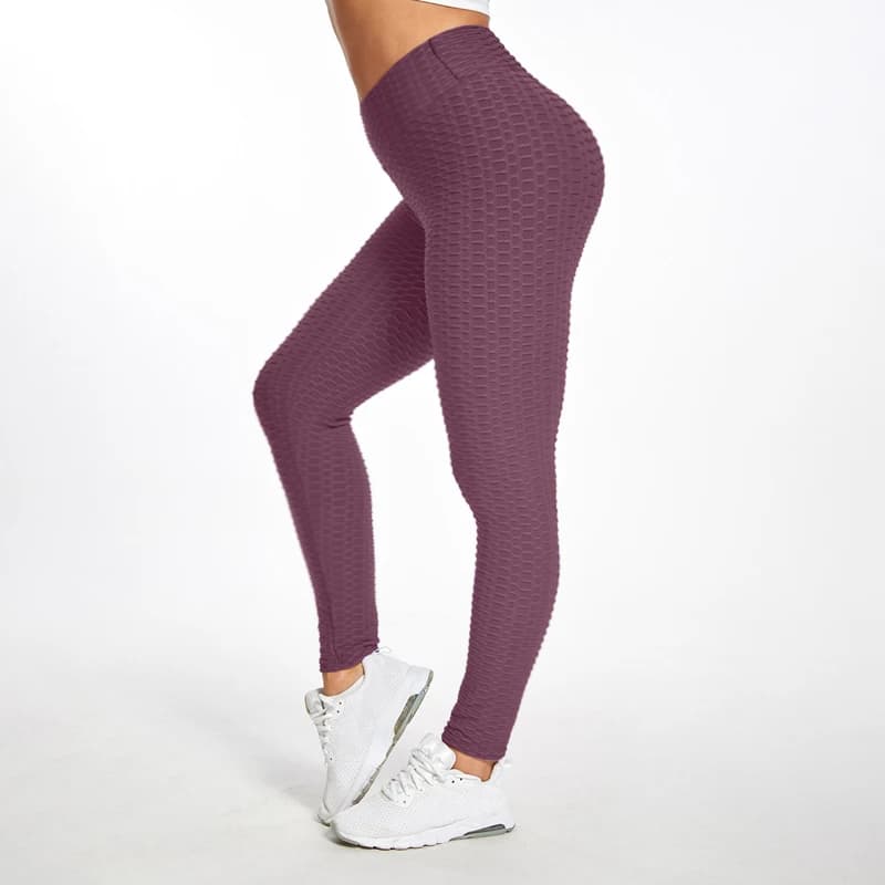pantalon-ajusté-violet-féminin